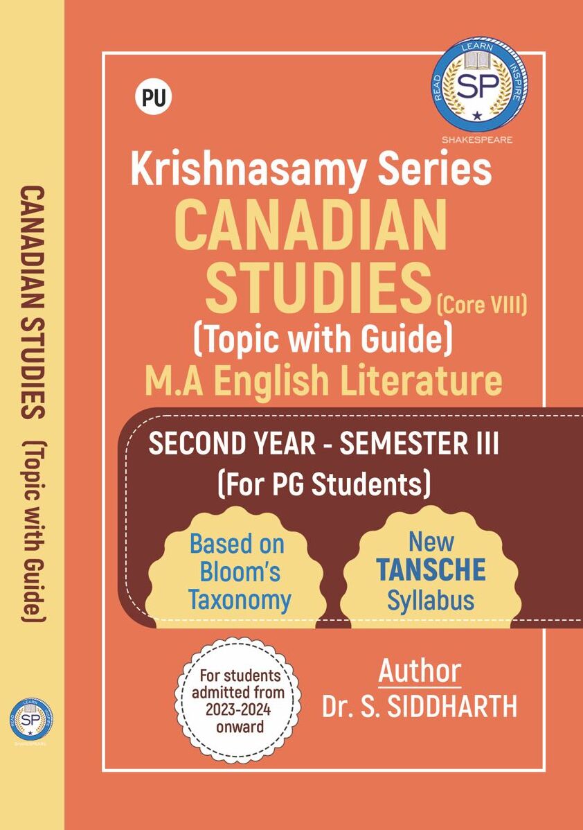 Canadian Studies - PG - Sem 3 - Periyar University